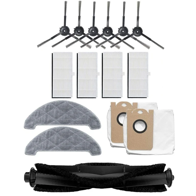 

Мешки для пыли, швабры, боковые вращающиеся щетки, основная щетка, роликовые аксессуары, наборы деталей для робота-пылесоса VIOMI S9