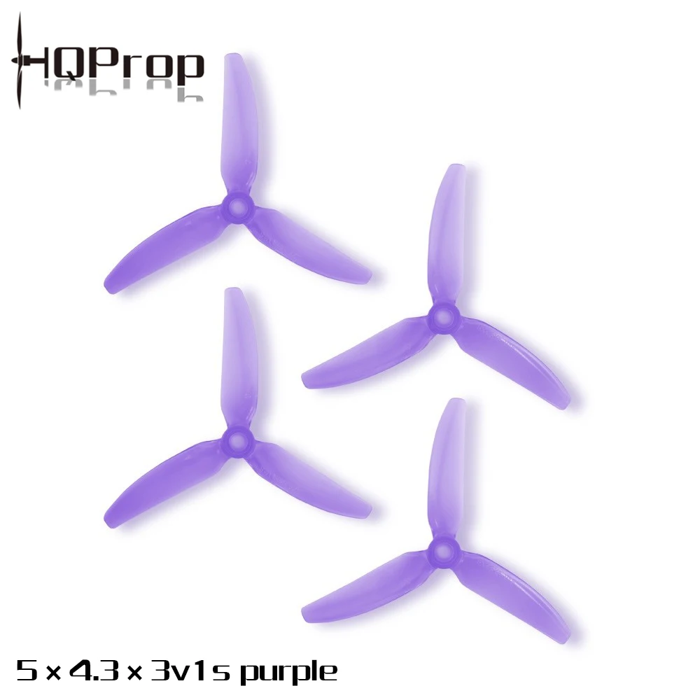 HQPROP 5X4.3X3V1S 5043 3 лопастной ПК пропеллер 5 дюймов для RC FPV Racing Freestyle 4S 6S дроны Tyro129 Nazgul5