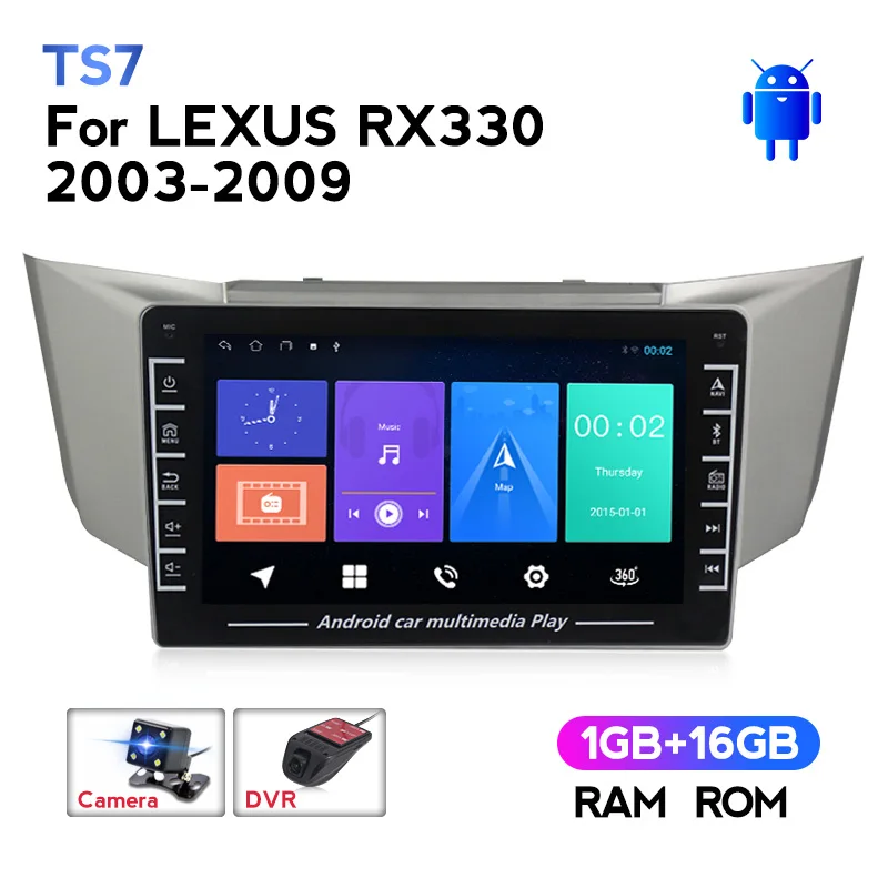 

Автомобильный мультимедийный плеер, IPS-экран 2.5D IPS, с GPS Навигатором, для Lexus RX300, RX330, RX350, RX400H, 2003, 2004, 2005-2009