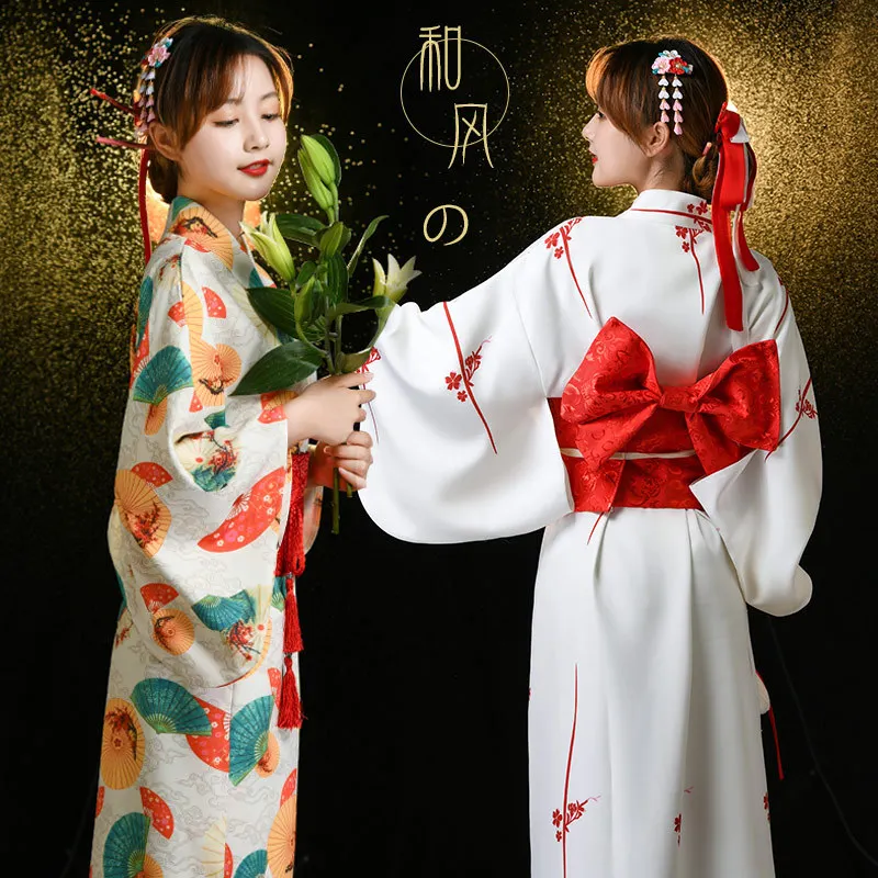 Japanese anime cos Japanese style dress god girl improved pajamas Japanese traditional photo kimono female formal dress
