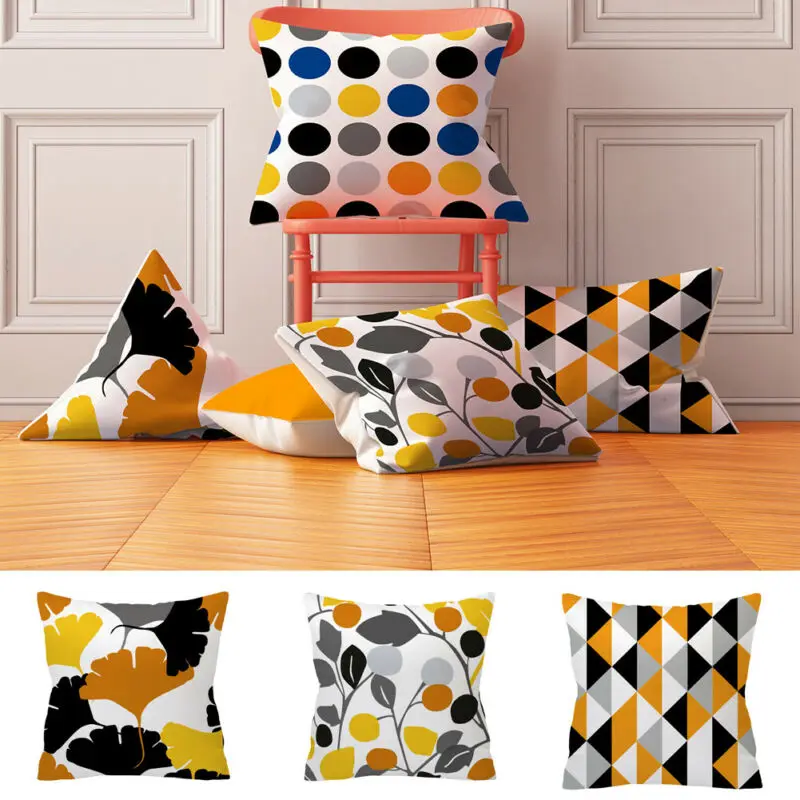 Новый современный геометрический чехол для подушки с Северными мотивами Подушка