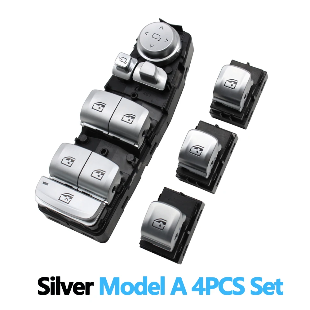 

Серебристый хромированный главный переключатель стеклоподъемника, кнопка управления регулятором для BMW 3 5 7 X5 X6 F30 F35 F25 F26 F07 F10 F18 F01 F02