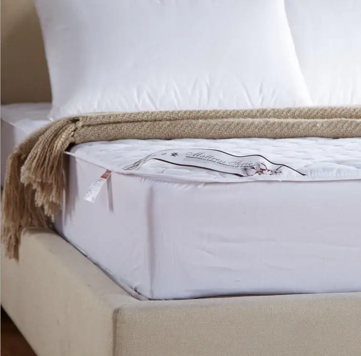 50 мягких стеганых эластичных защитных наматрасников или белых для отеля с мягким