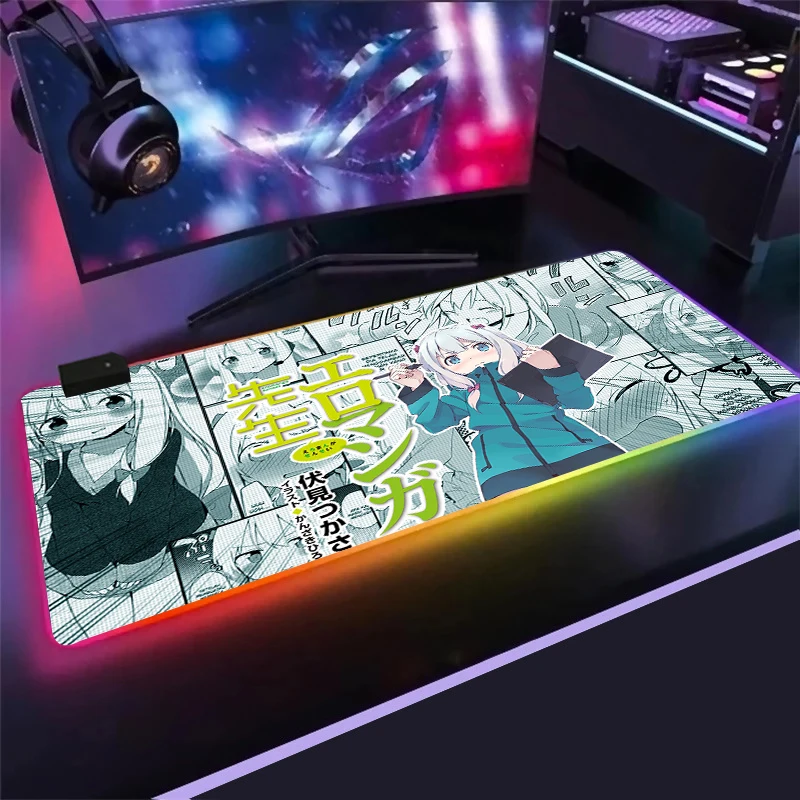 аниме izumi sagiri rgb xxl коврик для мыши xl мо