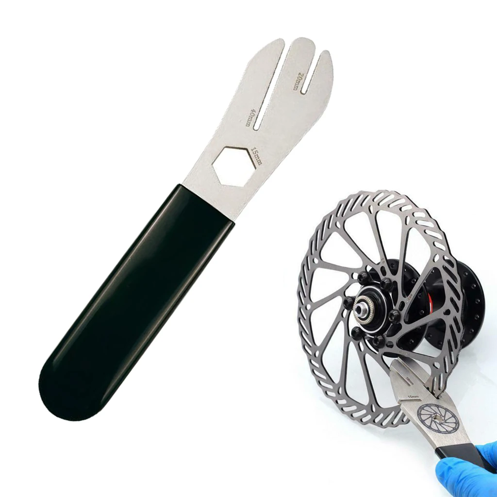 

Bike Brake Disc Rotor Truing Wrench Repairing Tool, Stainless Steel Bicycle Brake Disc Adjustment Truing Tool Adjusting Spanner