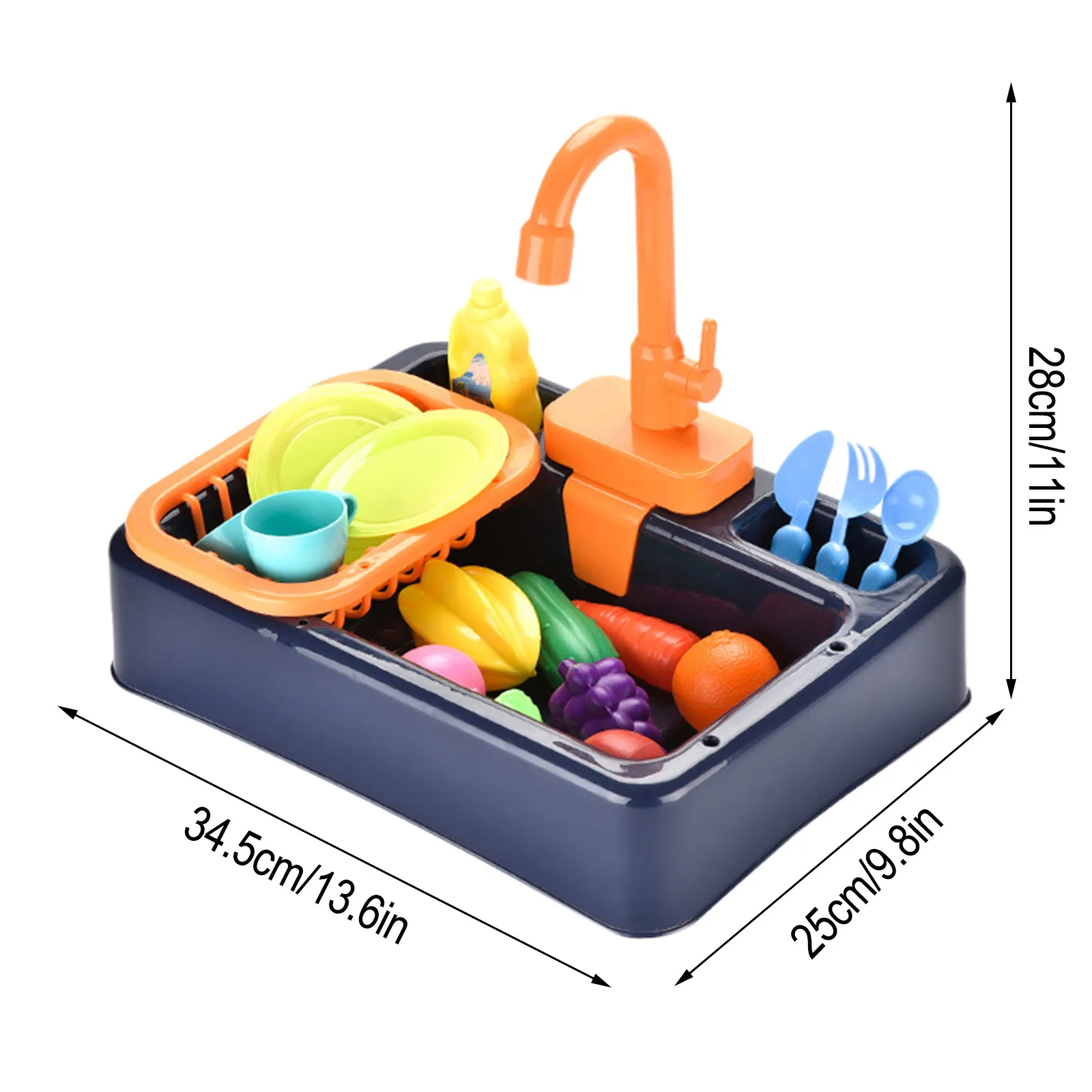 

Kids Toys Boys Girls 19PCS Kitchen Sink Toys with Running Water Educational Gifts Kinderspielzeug Baby Gift