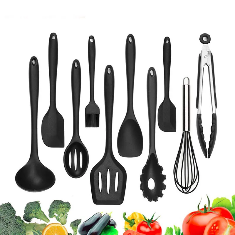 10 шт./набор кухонные приборы из нержавеющей стали|Наборы посуды| |