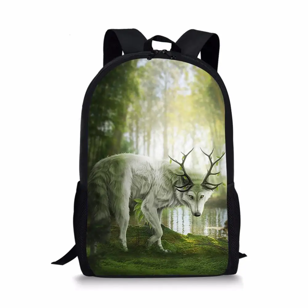 HaoYun Children's Backpacks Fantasy Deers Pattern Toddler Kids School Book Bags Kawaii Animal Fashion Girls Travel Backpack