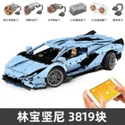 Радиоуправляемый спортивный автомобиль MOULD KING 13056, строительные блоки, набор гоночных автомобилей, игрушка для взрослых, модель кубики MOC, игрушки и хобби для детей, мальчиков