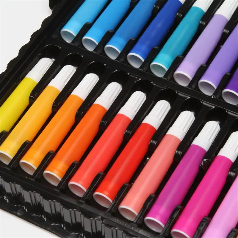 

150pcs Painting Pencil Set Water Colored Marker Pen Paint Brush Kids Drawing