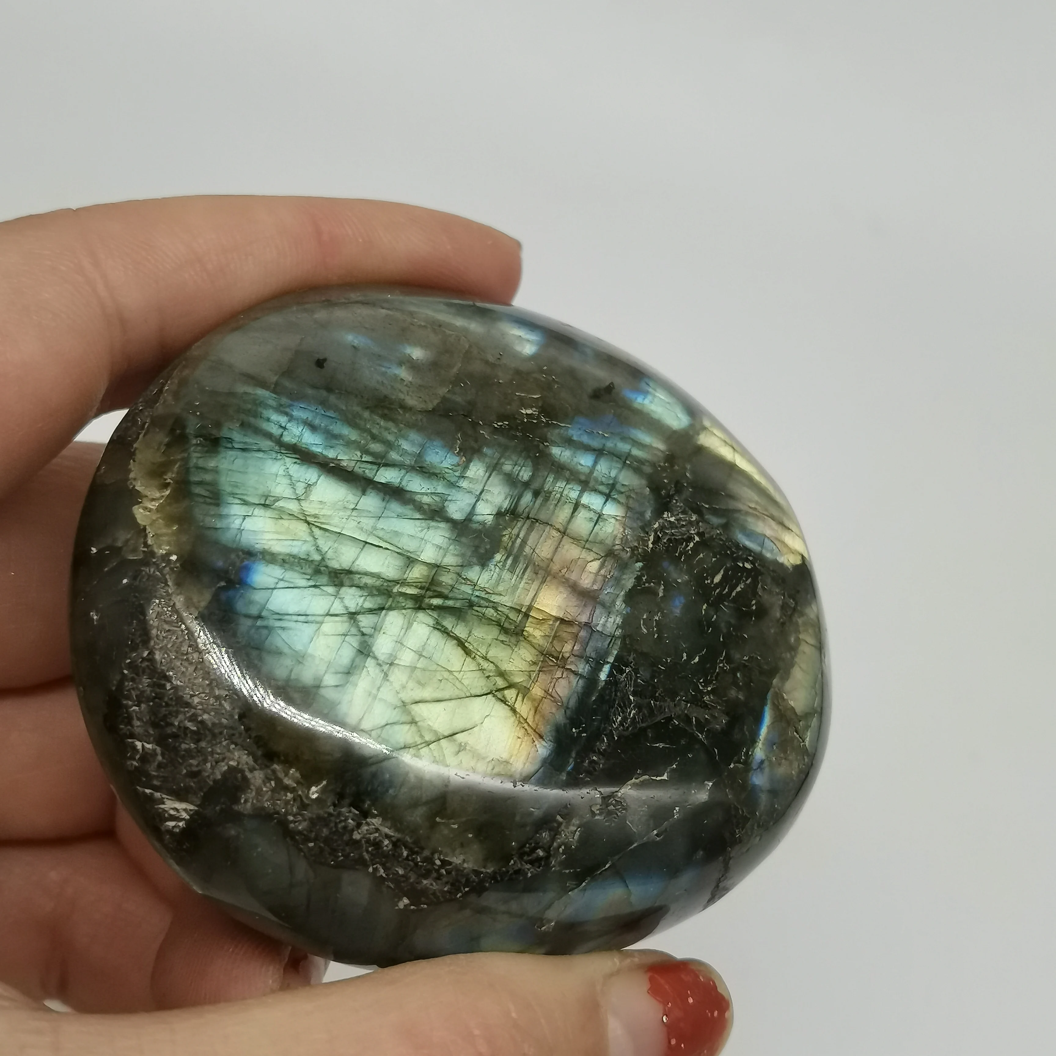 2020 горячая Распродажа XT611 (171 г) натуральный камень лабрадорит полированный