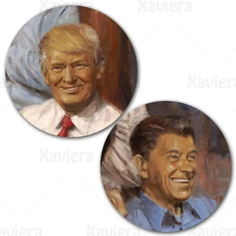 

Classic Murals American President Trump Meeting Canvas Painting Wall Posters and Prints Office Meeting Room Decor Home Decor