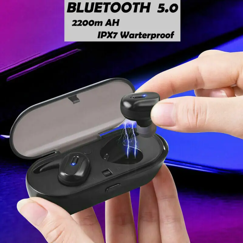 Водонепроницаемые стереонаушники TWS миниатюрные беспроводные Bluetooth