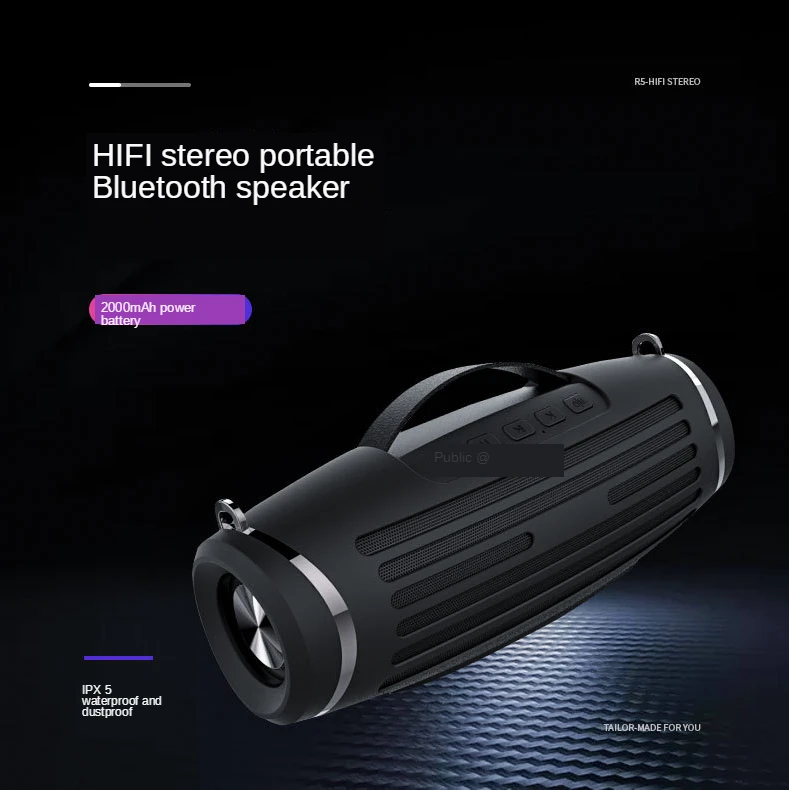 

2020 New Portable Audio Square High Volume Portable Wireless Card Smart Bluetooth Speaker Radio WiFi Speaker