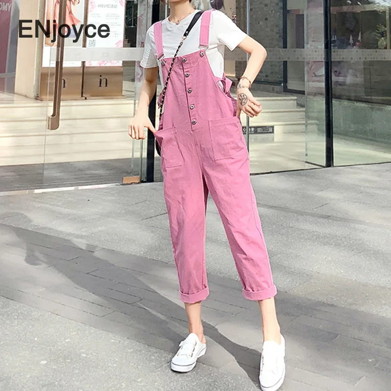 Женский костюм с юбкой на бретелях розовый в Корейском стиле из 2 предметов для