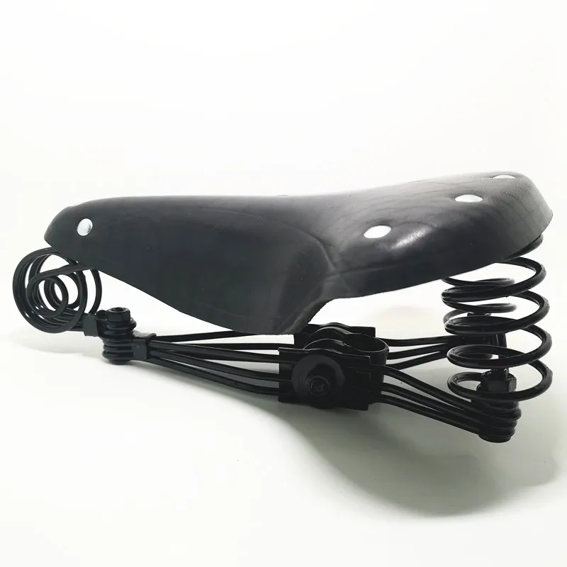 G10 black Винтажное весеннее седло в виде слона из натуральной кожи в старом стиле, велосипедное седло из натуральной кожи, TDX-5 - Цвет: G10 black