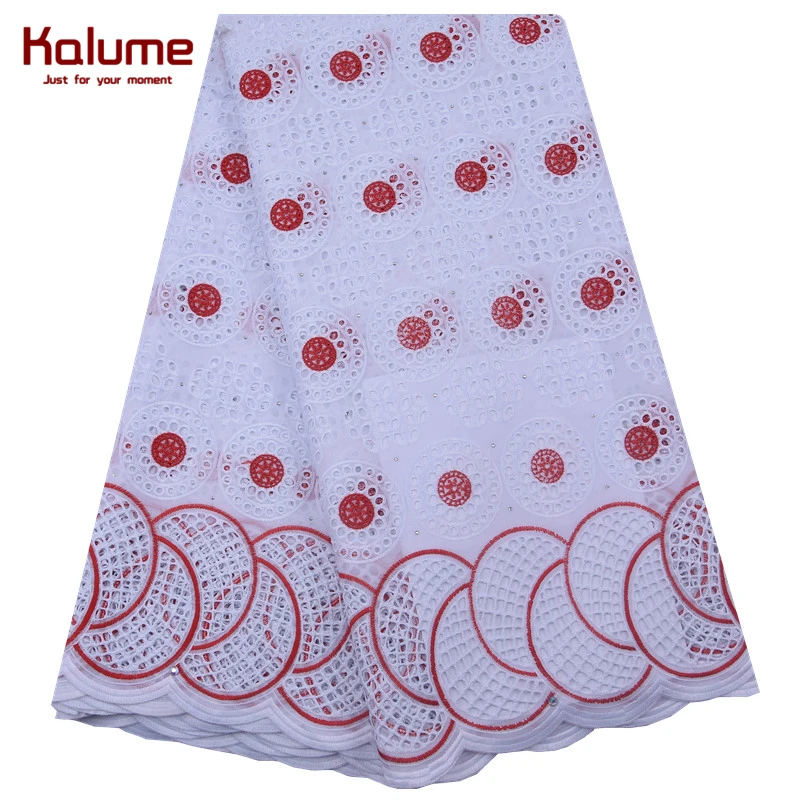 2020 Африканская Хлопковая кружевная ткань Kalume мягкая нигерийская швейцарская