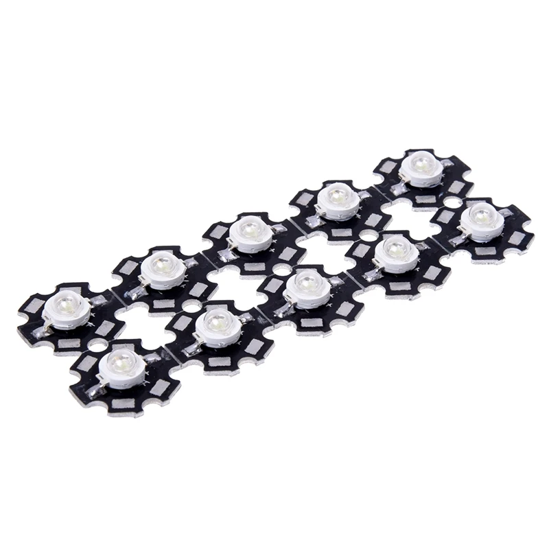 10pcs 3W High Power Star LED Light Lamp Bulb (Green)--Great for Making Sources Video Camera Fish Tank Decoration Li | Освещение