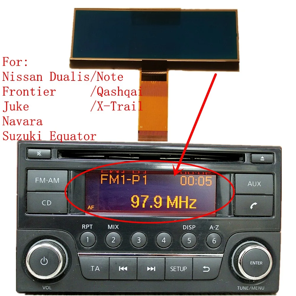 Gauge Cluster Car Radio cd плеер ЖК экран дисплей Pixel Ремонт для Nissan Qashqai X Trail Frontier Note Juke Dualis