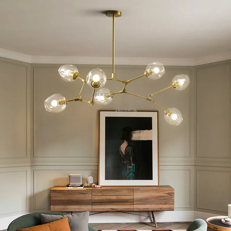 Modern Home Deco Pendant Lights Living Room Lighting Lustre Light Fixtures Glass Lamp Luxury Kitchen Accessories | Лампы и освещение