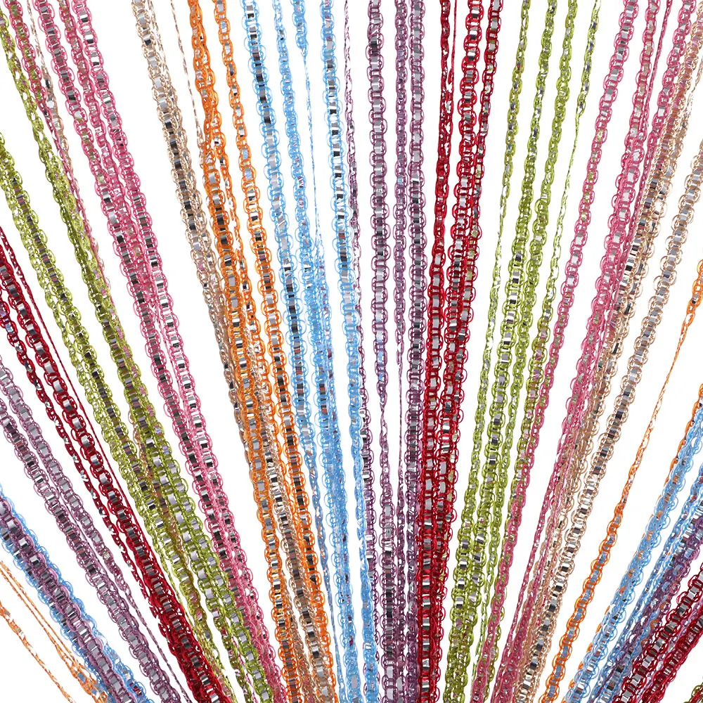 

Shiny Crystal Curtain Flash Line Luxury Tassel String Window Door Curtain Room Party Home Decoration cortinas 200x100cm