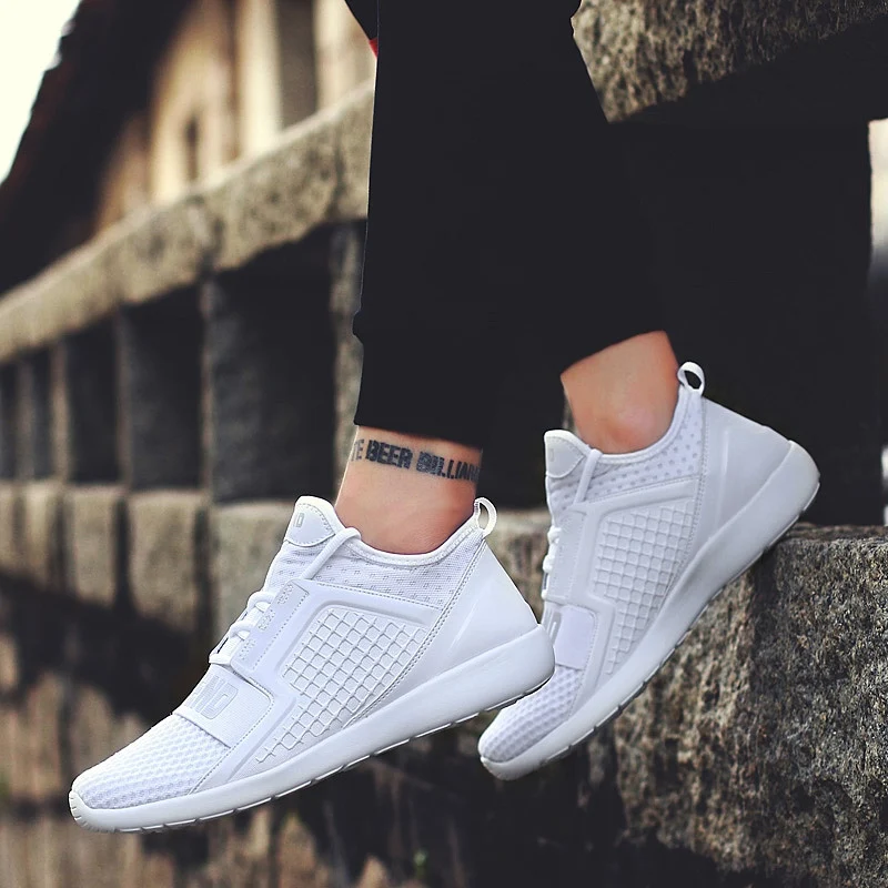 

2021 Summer New Breathable Sports Casual Men's Shoes Student Sports Running Shoes Outdoor Leisure Breathable Mesh Shoes