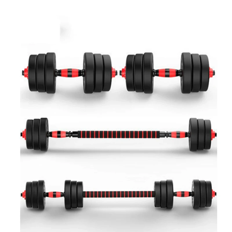 Household Dumbbell Fitness Equipment 2 in 1 Set With Rod Adjustable Exercise 10 KG-15-20 KG-25 KG-30 KG-40 KG images - 6