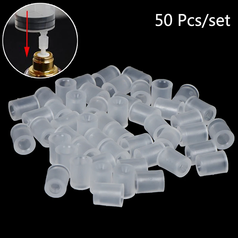 

50Pcs Refillable Perfume Converter Perfume Dispenser Refill Tool Pump Perfume Injection Plastic Adapter Bottle Filling Device