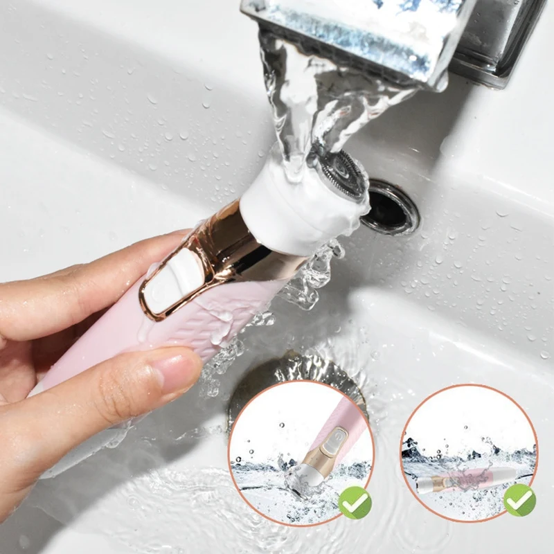 

Hair Remover Shaver Rechargeable USB Charging 5 in 1 Nose Eyebrow Trimmer Body Waterproof Bikini Facial Hair Removal