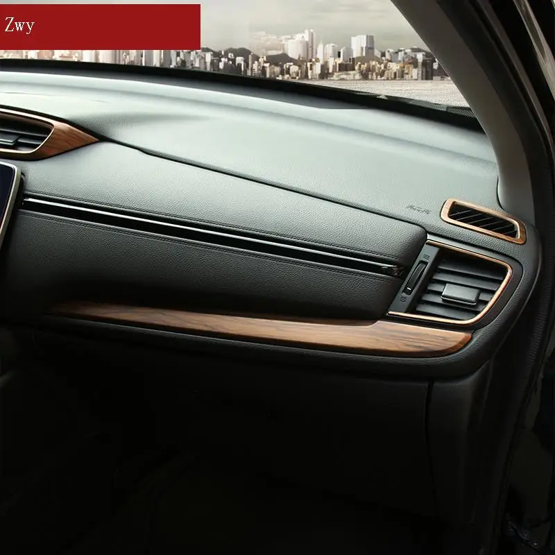 

Interieur Accesorios Coche Interior Decoration Accessories Auto Car Sticker Gear Center Console System Panel 2021 FOR Honda CRV