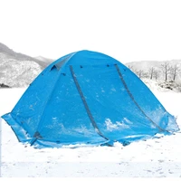 camping camping tent double layer aluminum pole wind and rainproof with snow skirt field tent tents outdoor camping