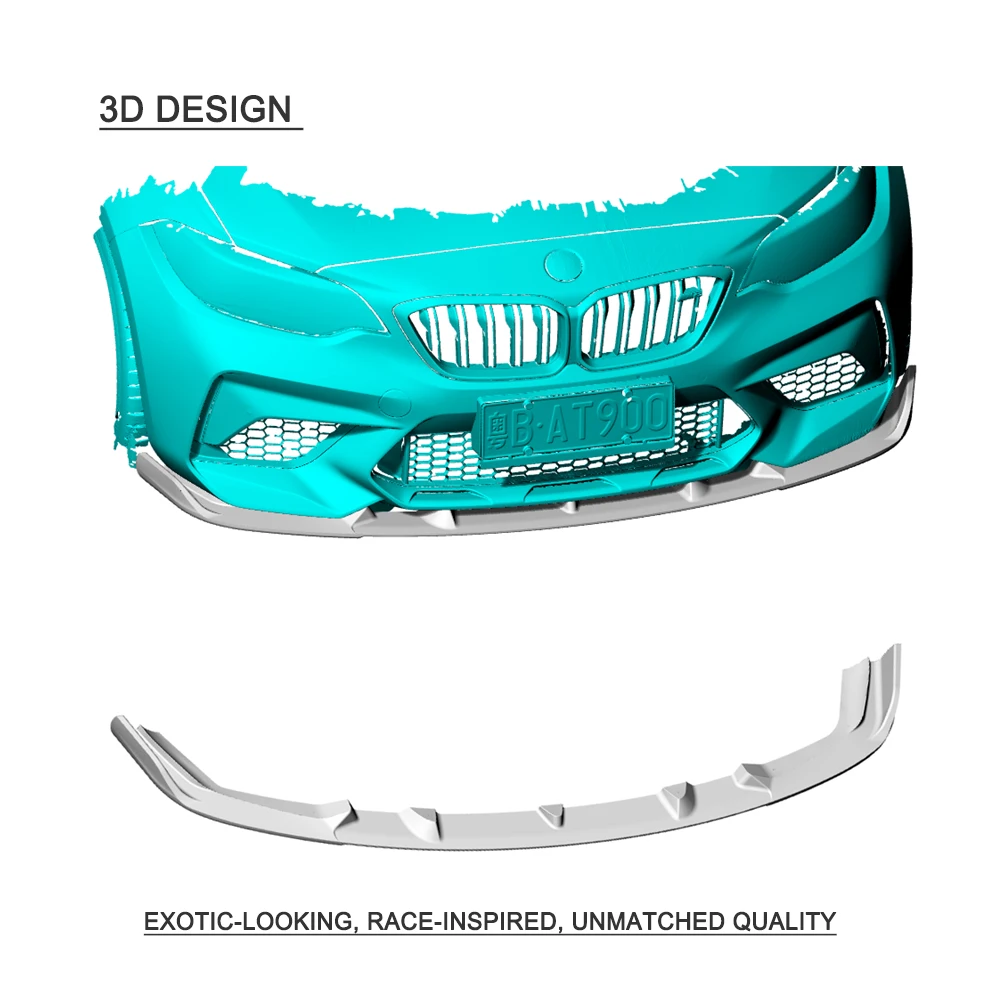 Автомобильный передний бампер из углеродного волокна спойлер разветвители для