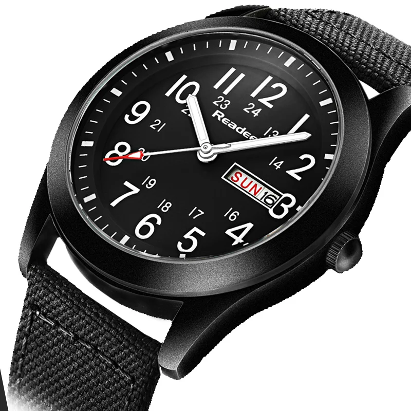 Часы наручные мужские в стиле милитари модные спортивные Кварцевые повседневные