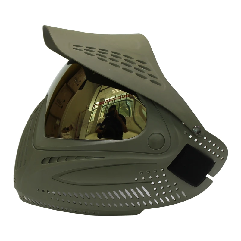 HPAT страйкбольная пейнтбольная маска с козырьком и термолинзой I4|paintball mask i4|i4 maskdye |