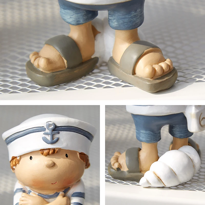 

2pcs/set Mediterranean Style Creative Wall Hanging Foot Doll Resin Crafts Hanging Leg Doll Elf Doll Figurines Home Decoration