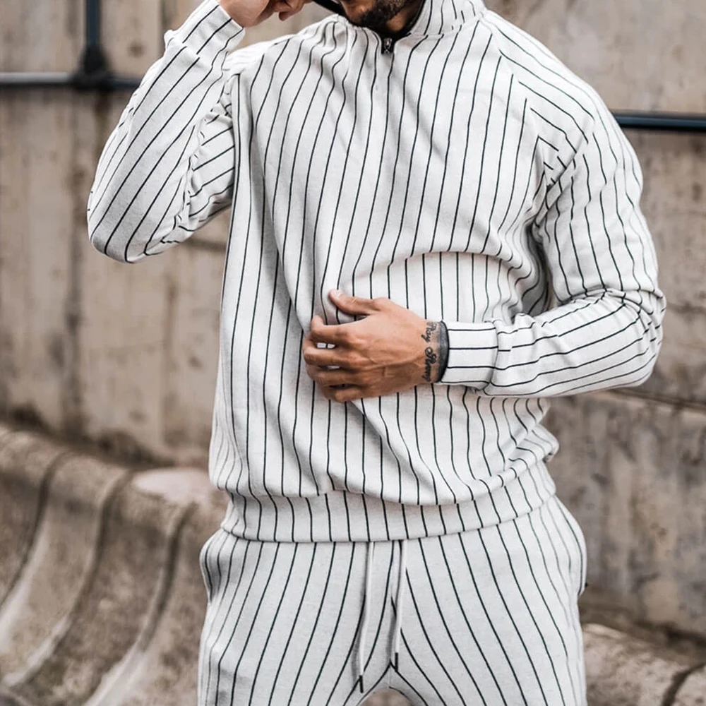 Mens gradient Zipper Suit