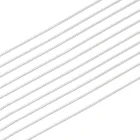 5 шт. ювелирные изделия стерлингового серебра 925 2 мм BOX цепочка 16 ''-30'' женские подвесная цепь ожерелье с застёжкой 