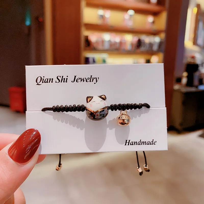 Модный очаровательный мультяшный Кот удачи для девочек Женский эстетический