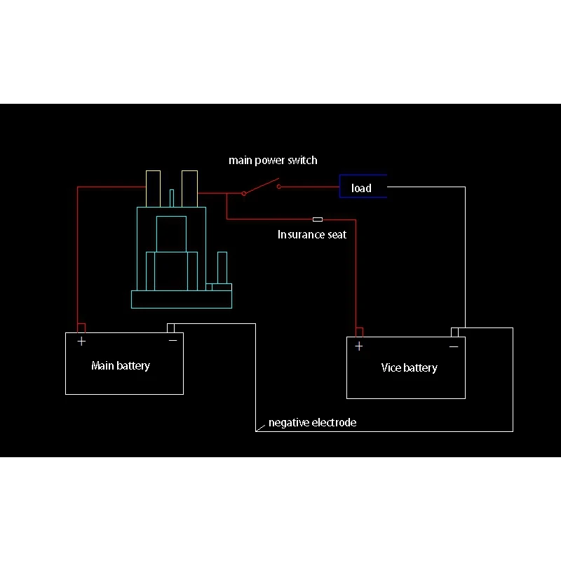 12V двойной Батарея высокий ток реле с предохранителями и держатель