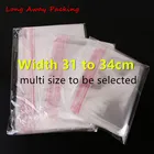 Ширина от 31 до 34 см большой прозрачный OPP клейкий мешок прозрачный поли закрывающийся упаковочный мешок самоклеющийся пластиковый подарочный мешок