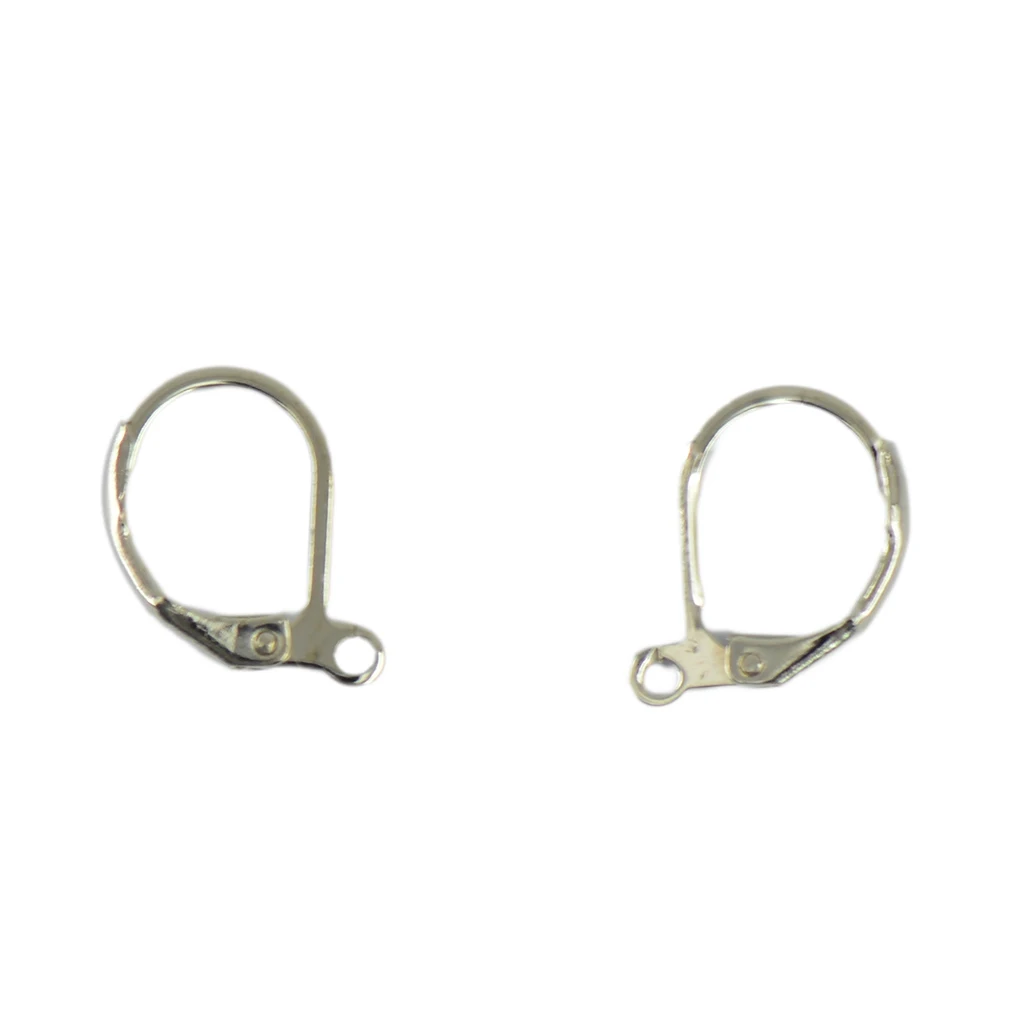 

Латунные компоненты для сережек, Рычажные серьги-кольца для бижутерии, 100 шт.