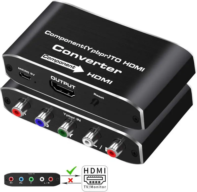 YPbPr к HDMI конвертер 4K 60Hz видео аудио адаптер для DVD PSP Xbox PS2 HDTV монитор 5RCA RGB