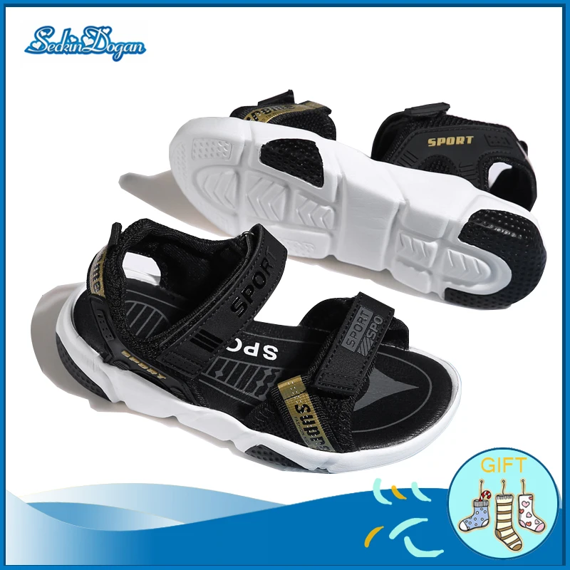 

Children Sandals Soft Comfortable Boys Beach Sandals High Quality Buckle Kids Shoes Outdoor Casual Children's 4-14Y Shoes