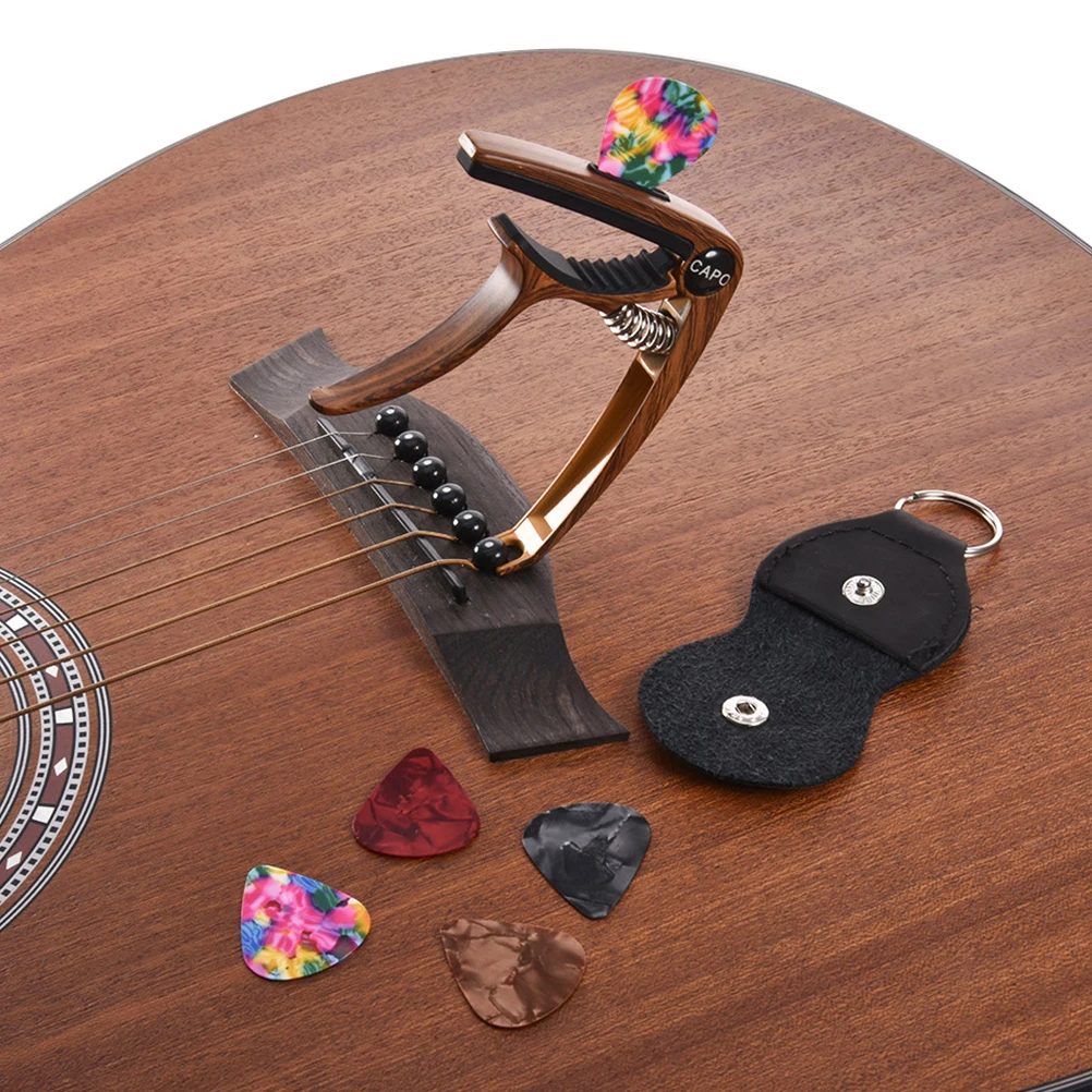 1Set Ukulele Musical Instrument Base Guitar Mandolin Banjo Tuning Tool Clamp Plectrum Accessory | Спорт и развлечения