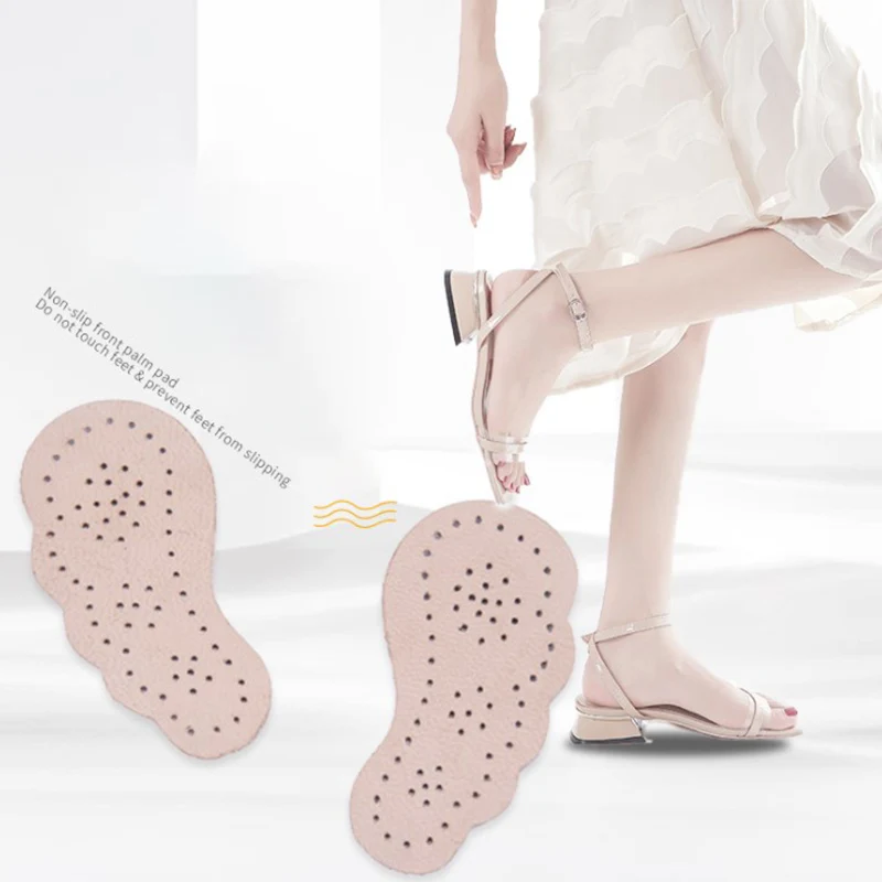

Leather Non-slip Insoles Sandals Sticker High Heel Shoes Women Foot Adhesive Patch Forefoot Care Relief Pain Forefoot Gel Pads