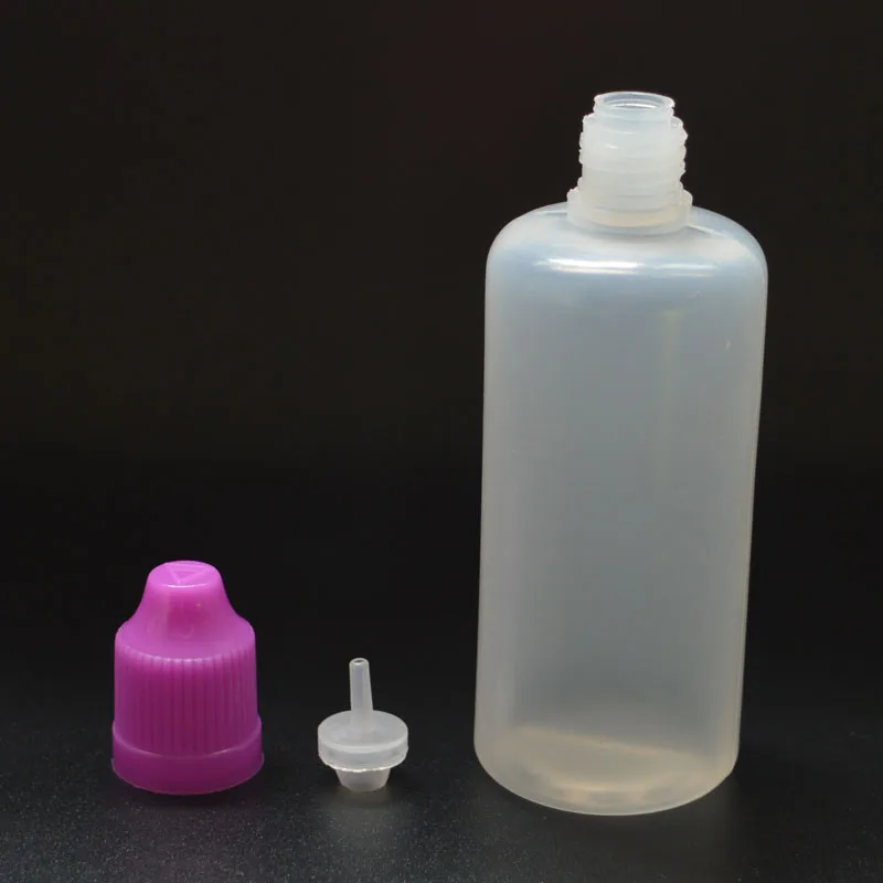 

60ml Soft E Liquid Dropper Bottle PE Empty Plastic Bottle with Childproof Cap for Eye Drop Bottle 200pcs