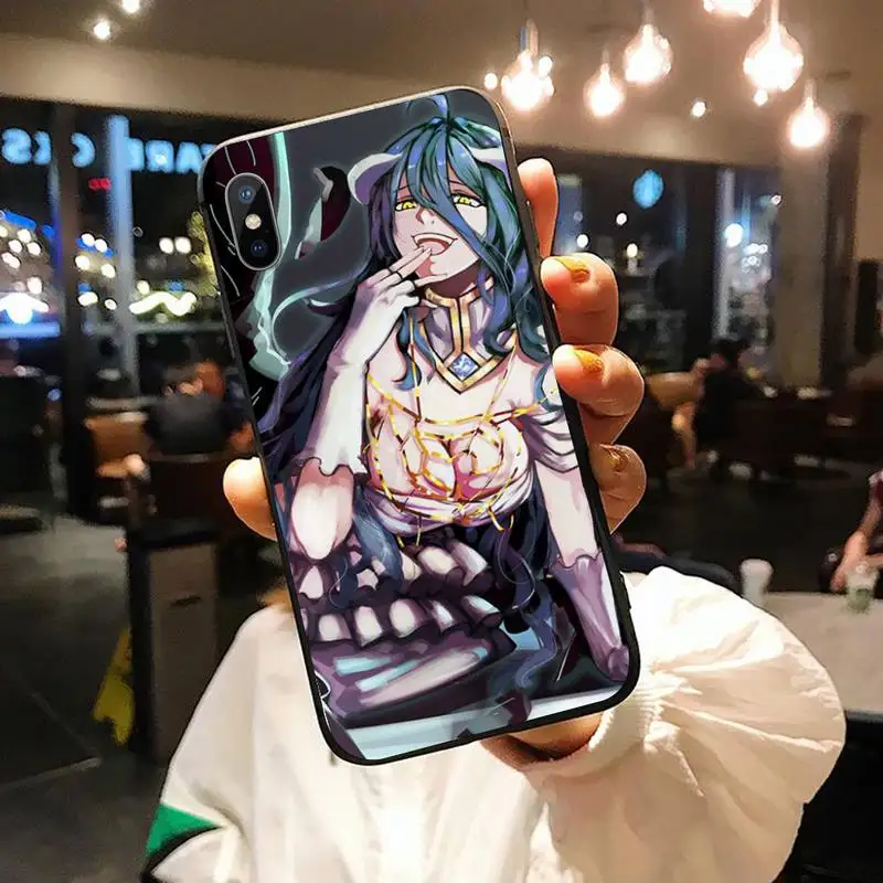 

Anime Cute girl albedo Overlord Phone Case for iPhone 11 12 pro XS MAX 8 7 6 6S Plus X 5S SE 2020 XR