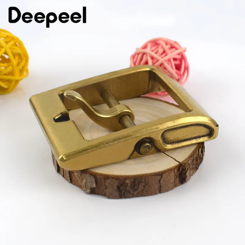 

Мужские и женские ремни Deepeel, 1 шт., 40 мм, цельная латунная металлическая пряжка для ремня, головная Пряжка для булавки, кожаные аксессуары для...