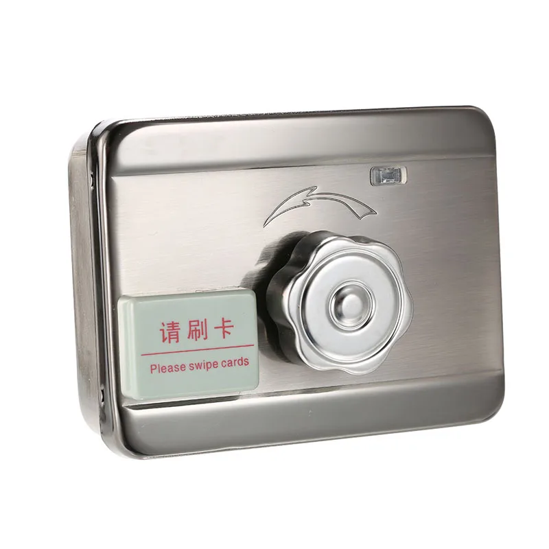 kinjoin outdoor remote control id tags electric lock gate lock access control system electronic integrated rfid door rim lock free global shipping