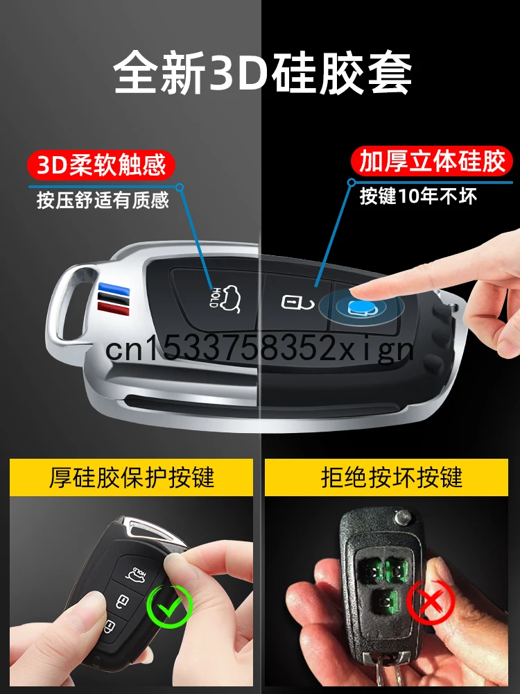

For Hyundai All New Santafe Grand SantaFe GENESIS Car Key Case Key Protective Case Key Case